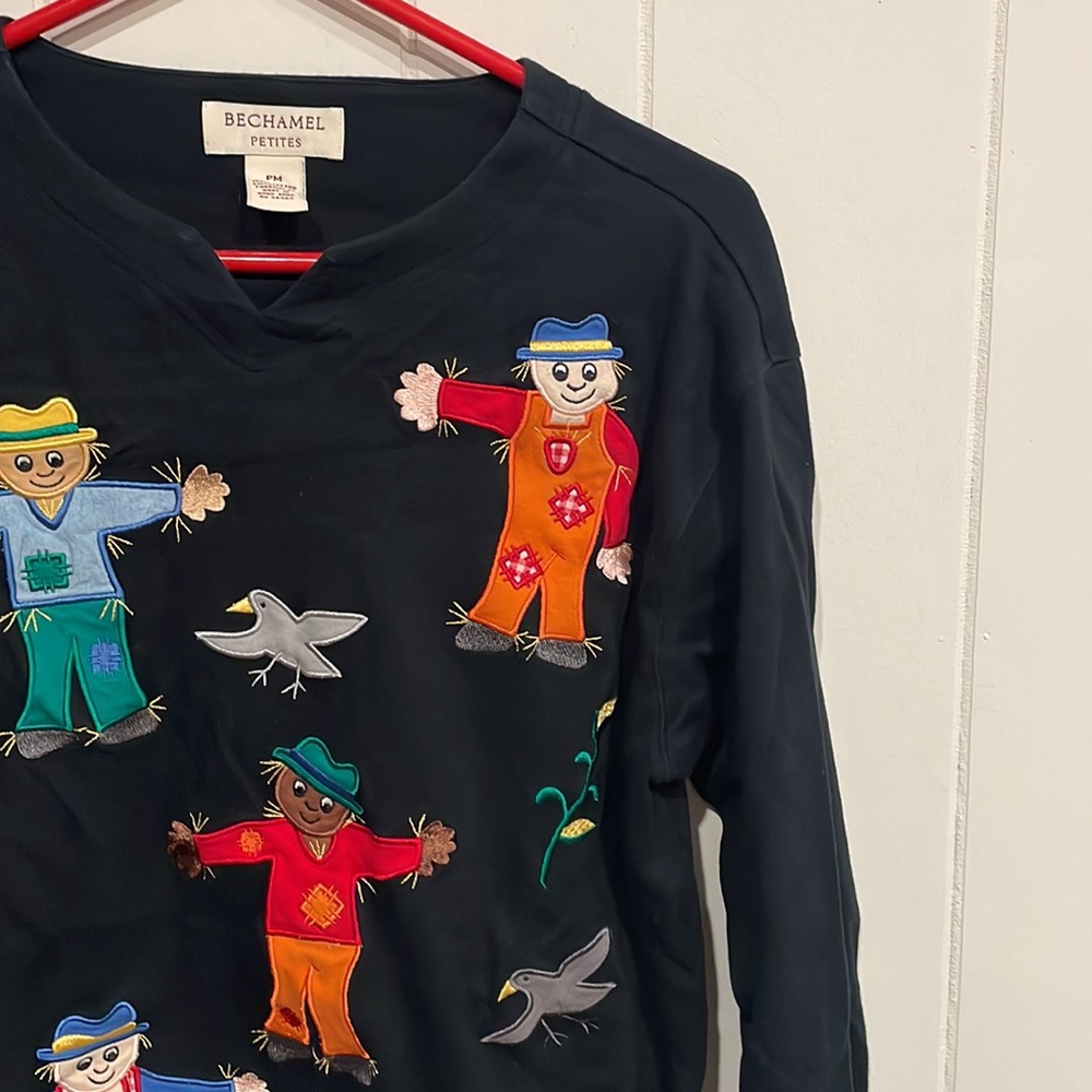 Vintage Bechamel Scarecrow Halloween / Harvest Top
